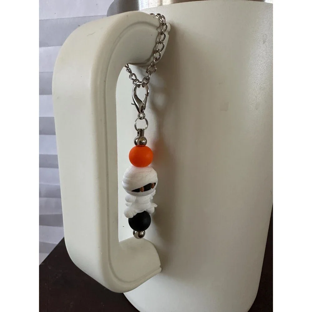 Handmade Coffee Travel Mug Charms Drink Cup Accessories Gift Halloween Mummy